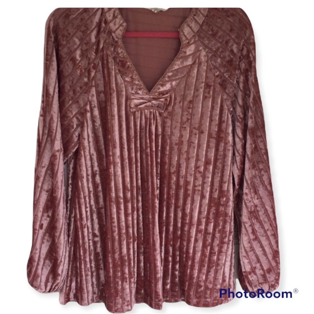 Entro Velvet V-neck Tunic